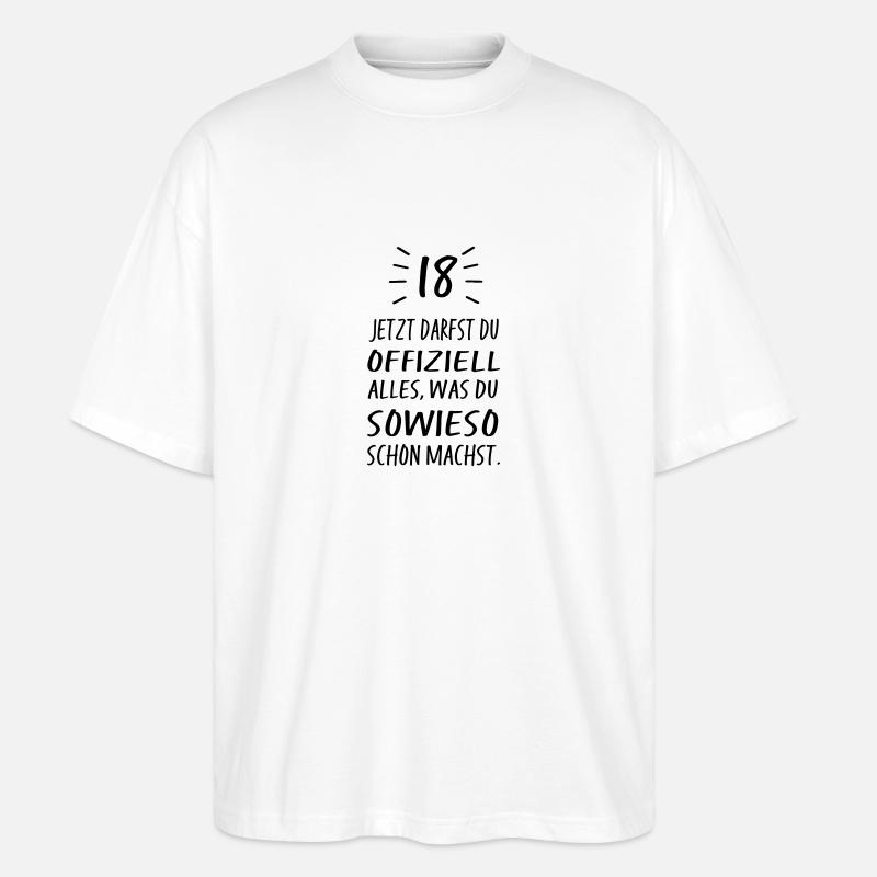 18 - Stanley/Stella Oversized Unisex Bio T-Shirt Blaster 2.0 - Weiß