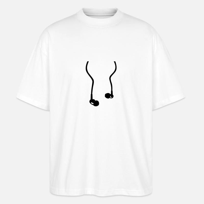 Kopfhörer - Stanley/Stella Oversized Unisex Bio T-Shirt Blaster 2.0 - Weiß