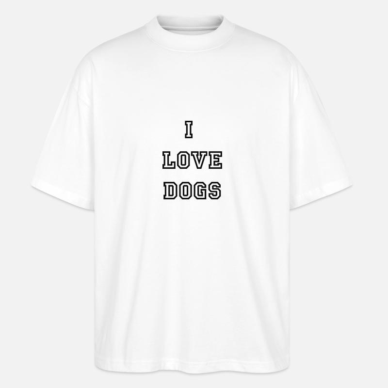 ilovedogs - Stanley/Stella Oversized Unisex Bio T-Shirt Blaster 2.0 - Weiß