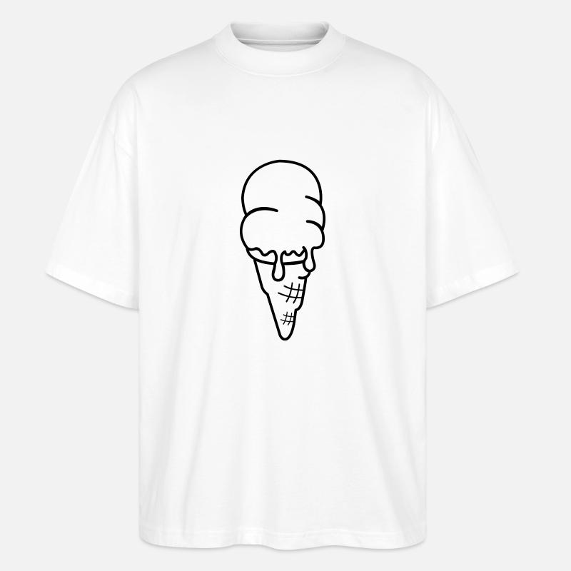 eis eiscreme - Stanley/Stella Oversized Unisex Bio T-Shirt Blaster 2.0 - Weiß