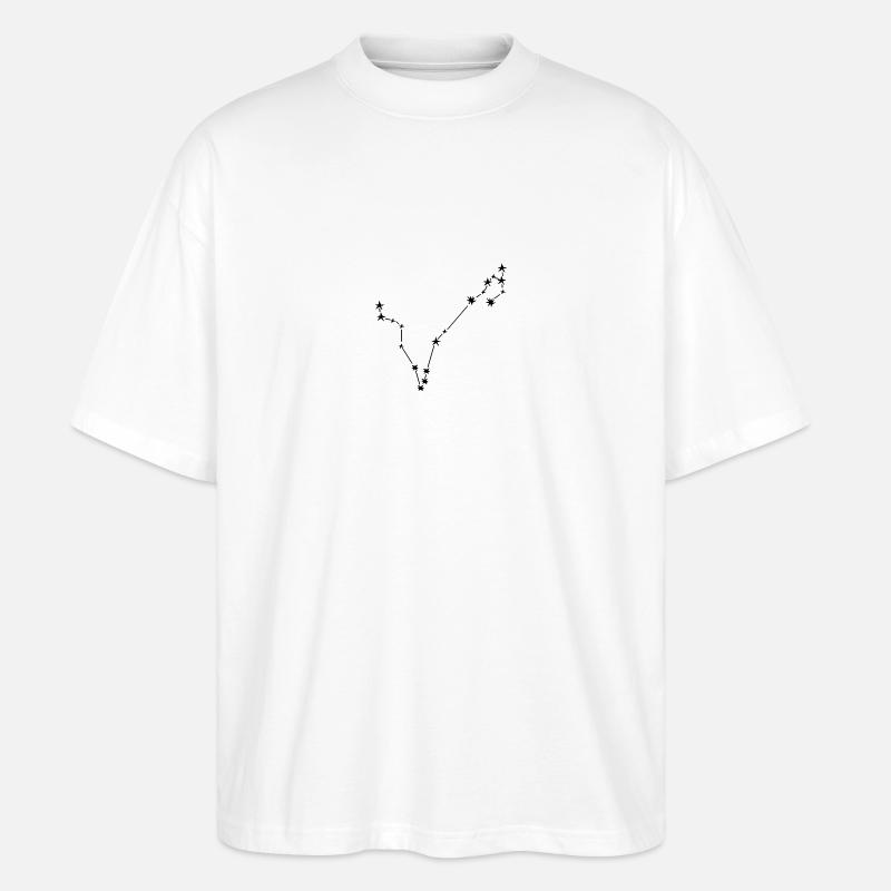 Sternzeichen Fisch - Stanley/Stella Oversized Unisex Bio T-Shirt Blaster 2.0 - Weiß