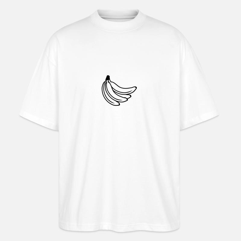 Bananas Bunch - Stanley/Stella Oversized Unisex Bio T-Shirt Blaster 2.0 - Weiß