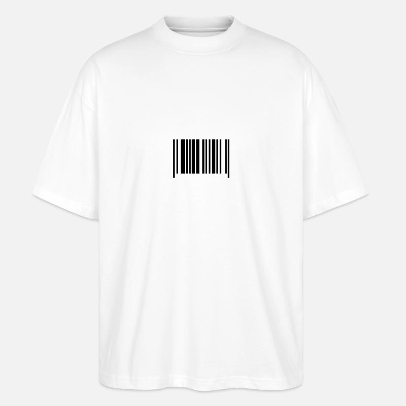 barcode - Stanley/Stella Oversized Unisex Bio T-Shirt Blaster 2.0 - Weiß