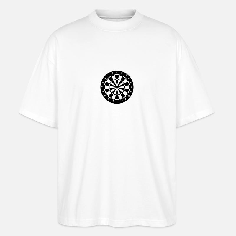 dartboard_1fb - Stanley/Stella Oversized Unisex Bio T-Shirt Blaster 2.0 - Weiß