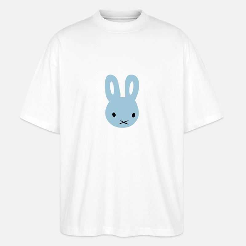 bunny/hase - Stanley/Stella Oversized Unisex Bio T-Shirt Blaster 2.0 - Weiß