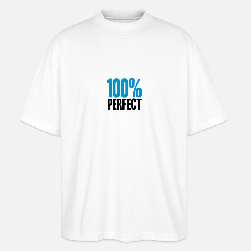 100 % Perfect - Stanley/Stella Oversized Unisex Bio T-Shirt Blaster 2.0 - Weiß