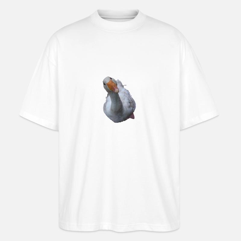 Gans - Stanley/Stella Oversized Unisex Bio T-Shirt Blaster 2.0 - Weiß