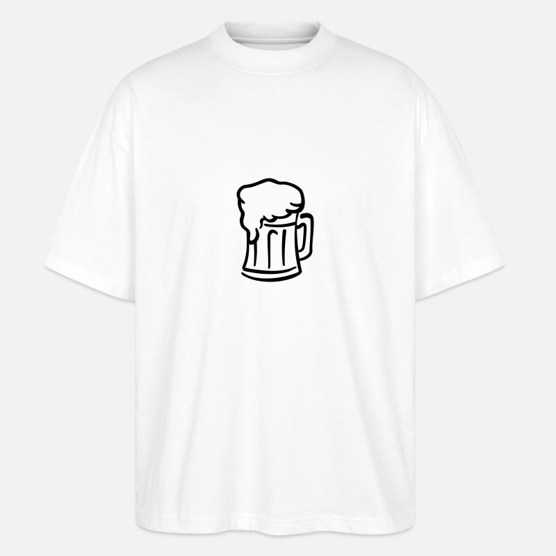 Beer - Stanley/Stella Oversized Unisex Organic T-shirt Blaster 2.0 - white