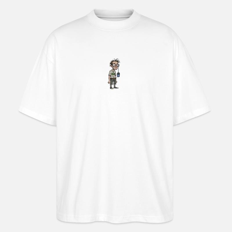 Verlorener Nerd  - Stanley/Stella Oversized Unisex Bio T-Shirt Blaster 2.0 - Weiß