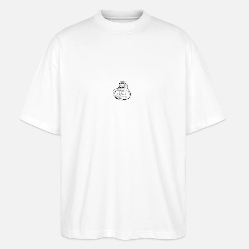 Snake and BCI Elixir - Stanley/Stella Oversized Unisex Organic T-shirt Blaster 2.0 - white