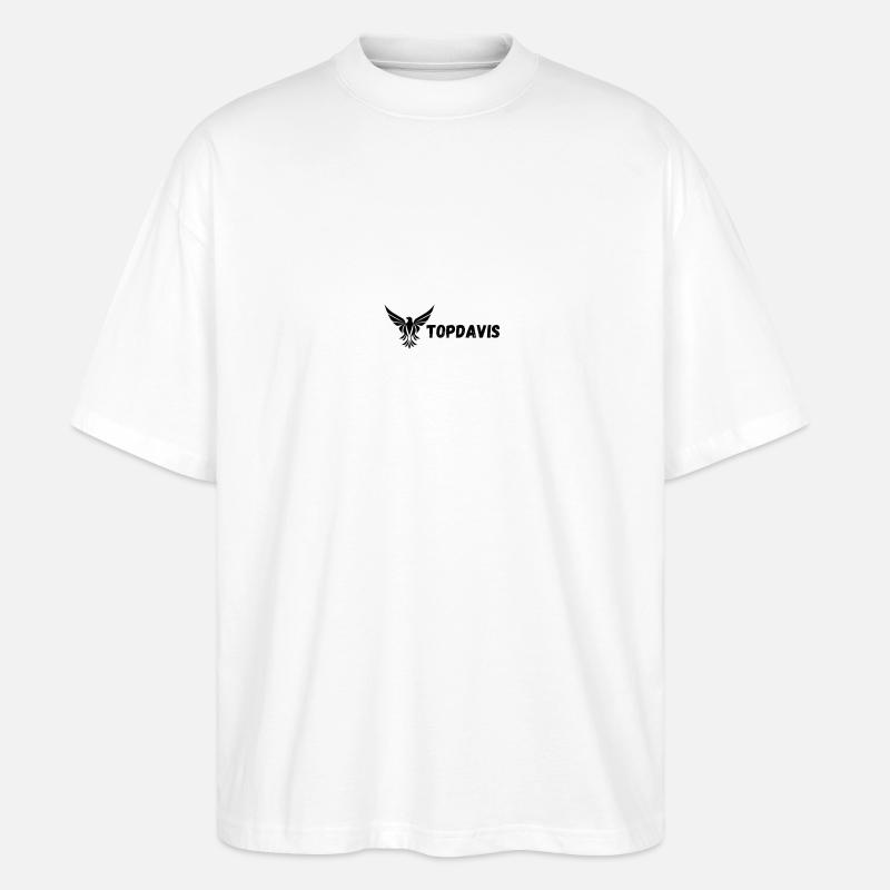 Topdavis Logo Weiß - Stanley/Stella Oversized Unisex Bio T-Shirt Blaster 2.0 - Weiß