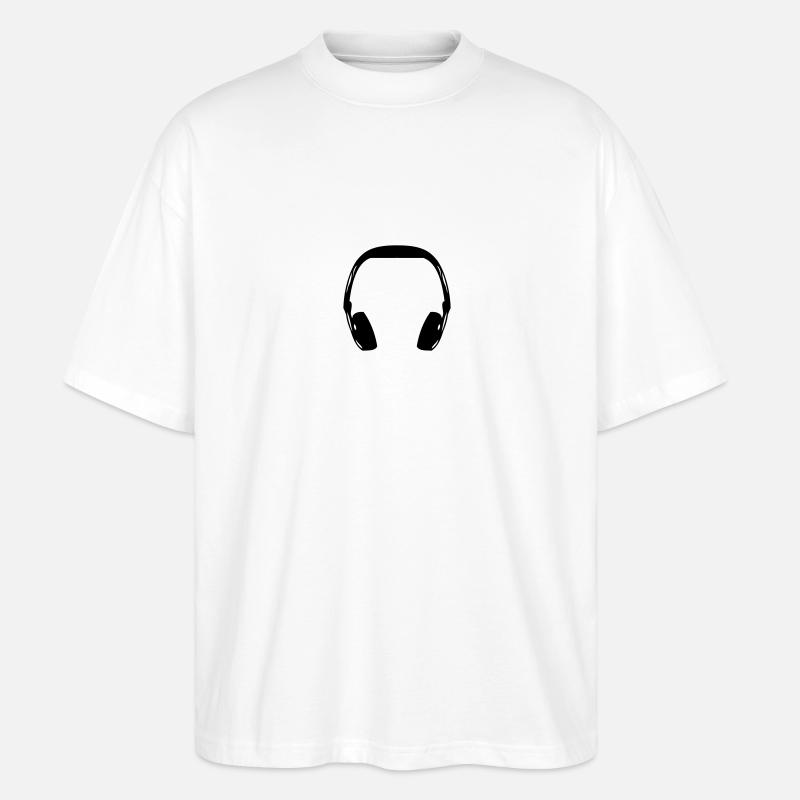 headphone - Stanley/Stella Oversized Unisex Bio T-Shirt Blaster 2.0 - Weiß