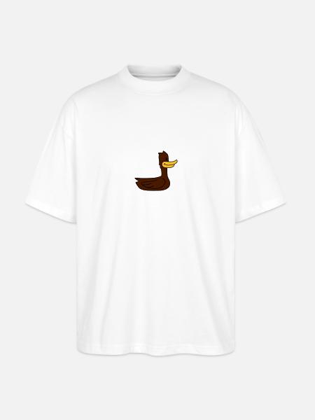 Funny Duck - Stanley/Stella Oversized Unisex Organic T-shirt Blaster 2.0 - white