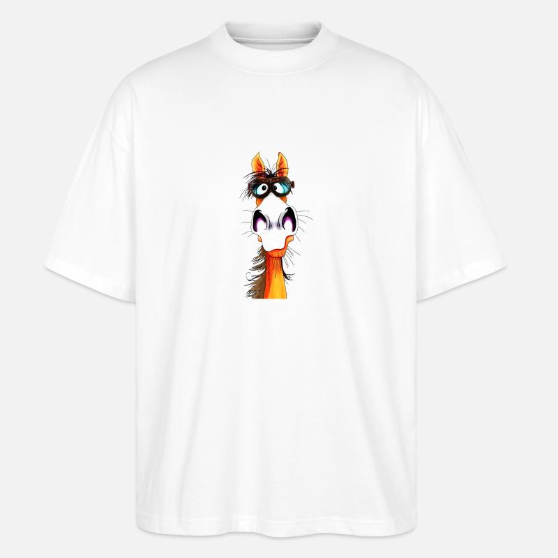 Cheval Plotz - T-shirt bio Blaster 2.0 coupe oversize Stanley/Stella Unisexe - blanc