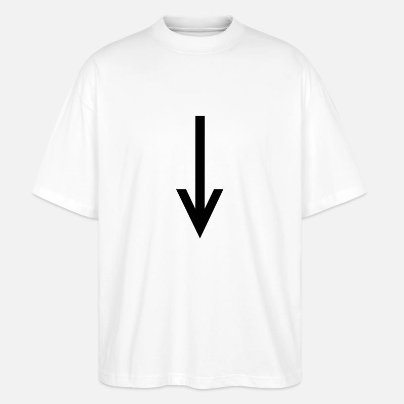 Pfeil - Stanley/Stella Oversized Unisex Bio T-Shirt Blaster 2.0 - Weiß