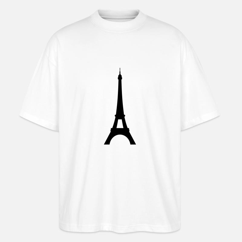 eiffelturm - Stanley/Stella Oversized Unisex Bio T-Shirt Blaster 2.0 - Weiß