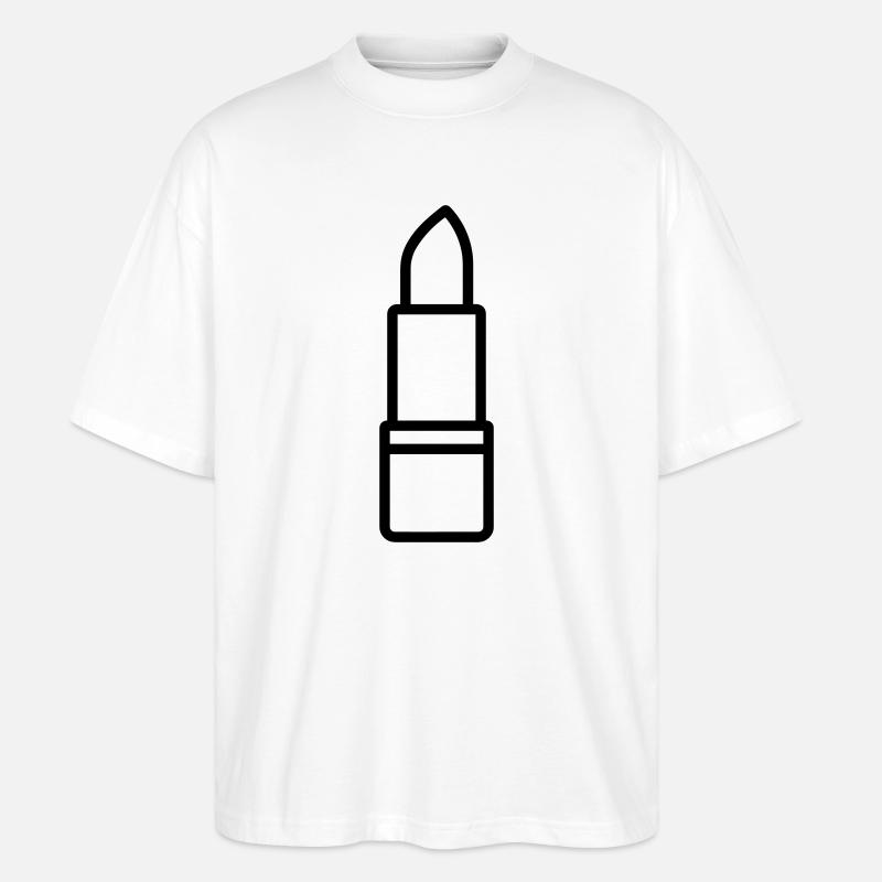 Lippenstift - Stanley/Stella Oversized Unisex Bio T-Shirt Blaster 2.0 - Weiß