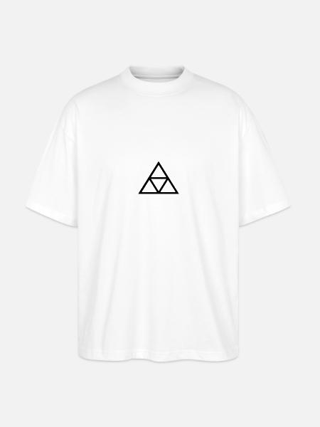 Triangles - Stanley/Stella Oversized Unisex Organic T-shirt Blaster 2.0 - white