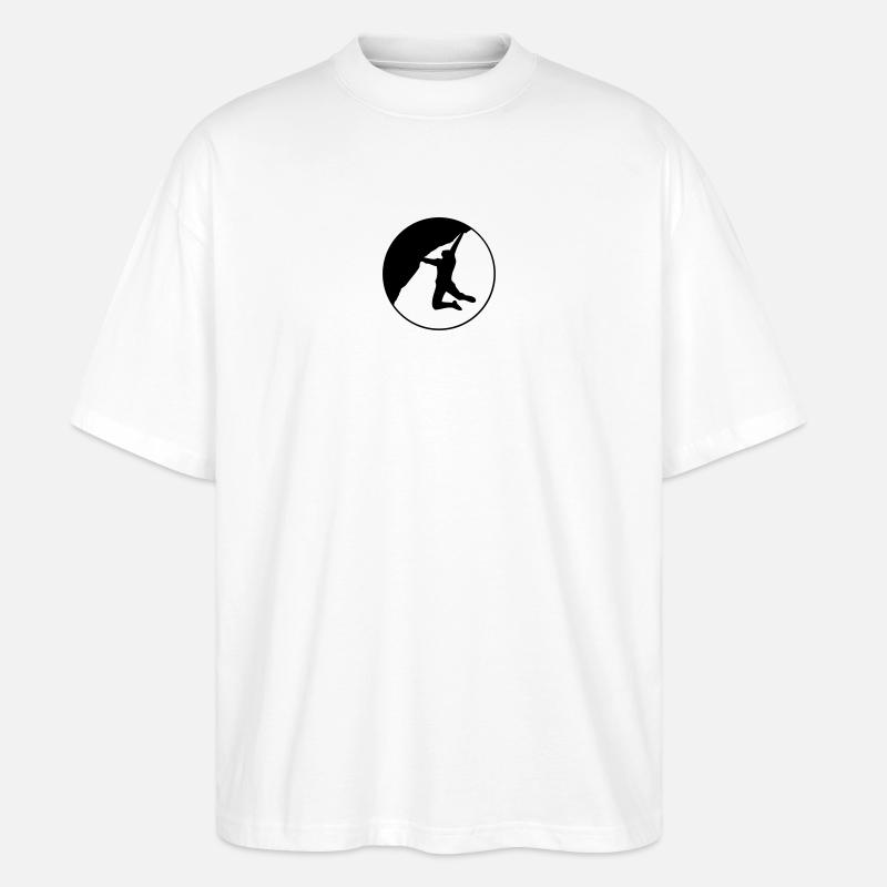 Climbing rund 2 - Stanley/Stella Oversized Unisex Bio T-Shirt Blaster 2.0 - Weiß