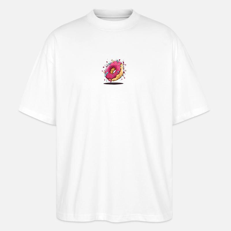 Donut Design - Stanley/Stella Oversized Unisex Bio T-Shirt Blaster 2.0 - Weiß
