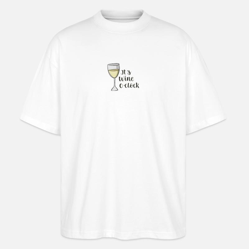 Wein - Stanley/Stella Oversized Unisex Bio T-Shirt Blaster 2.0 - Weiß