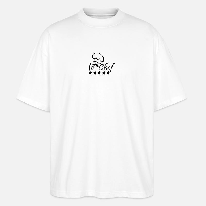Le Chef - Stanley/Stella Oversized Unisex Bio T-Shirt Blaster 2.0 - Weiß