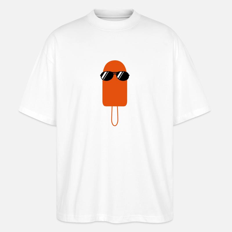 Eis am Stiel - Stanley/Stella Oversized Unisex Bio T-Shirt Blaster 2.0 - Weiß