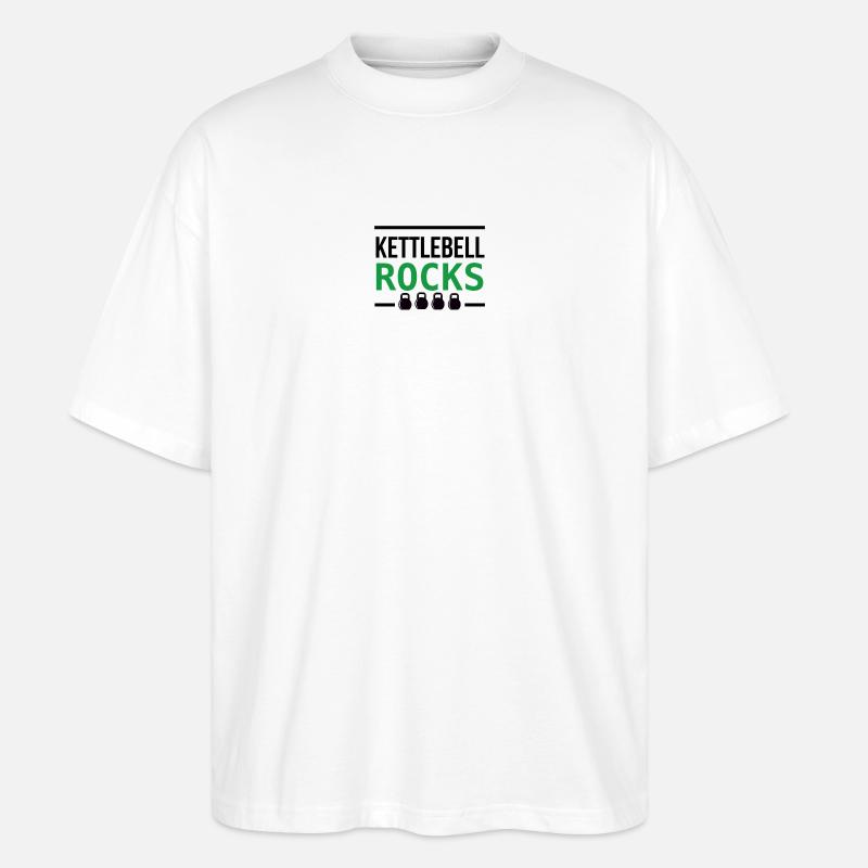 Kettlebell ROCKS 2.0 - Stanley/Stella Oversized Unisex Bio T-Shirt Blaster 2.0 - Weiß
