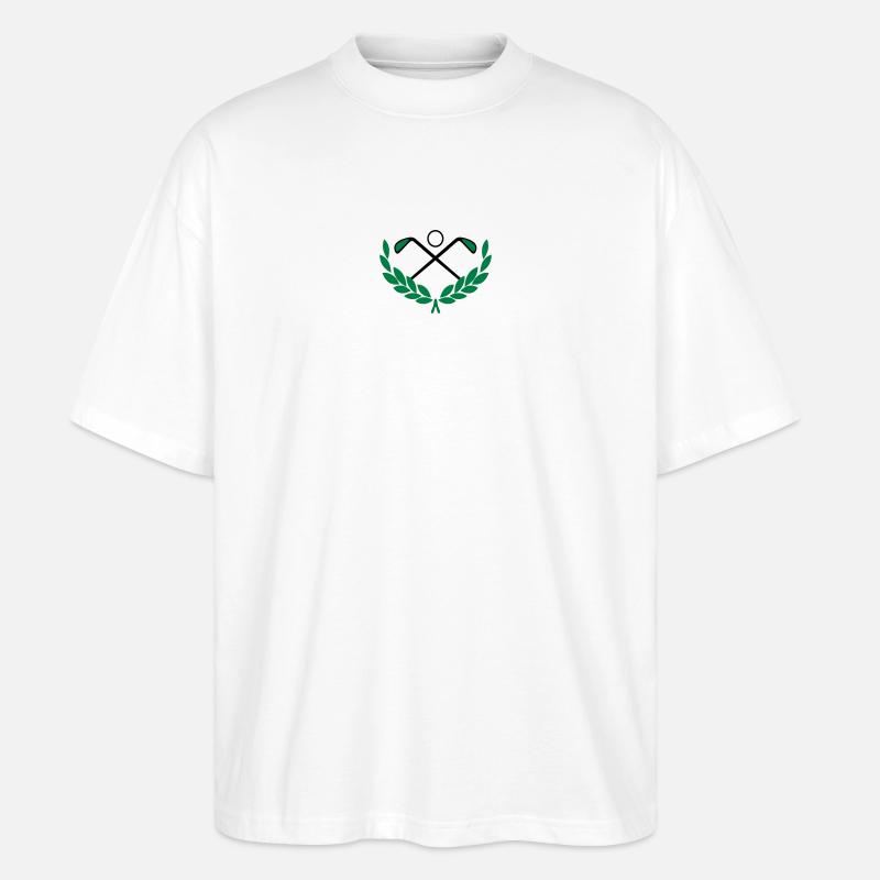 Golf Logo - Stanley/Stella Oversized Unisex Bio T-Shirt Blaster 2.0 - Weiß