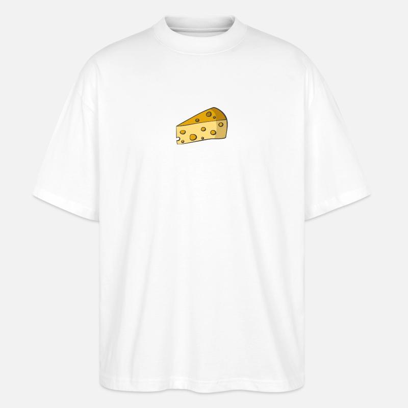 Käse - Stanley/Stella Oversized Unisex Bio T-Shirt Blaster 2.0 - Weiß