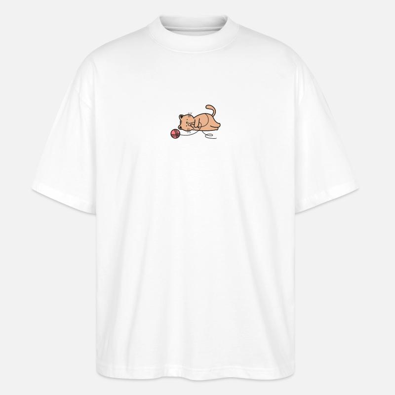 Chats Chats - T-shirt bio Blaster 2.0 coupe oversize Stanley/Stella Unisexe - blanc
