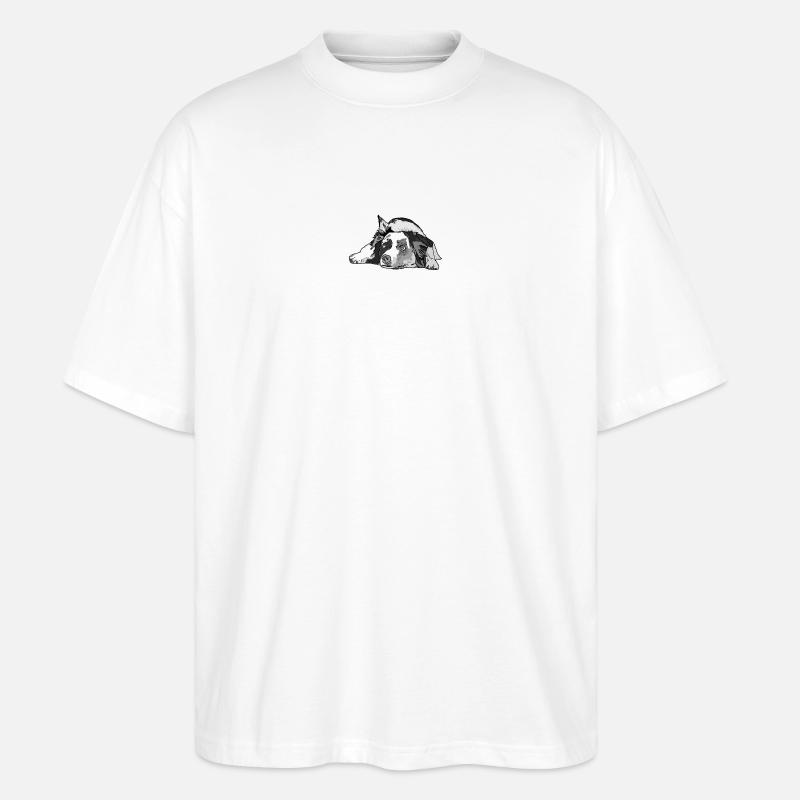 Australian Shepherd - Stanley/Stella Oversized Unisex Bio T-Shirt Blaster 2.0 - Weiß