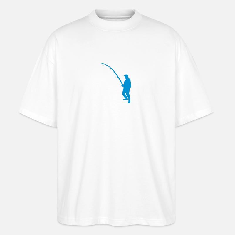 Pêche - T-shirt bio Blaster 2.0 coupe oversize Stanley/Stella Unisexe - blanc