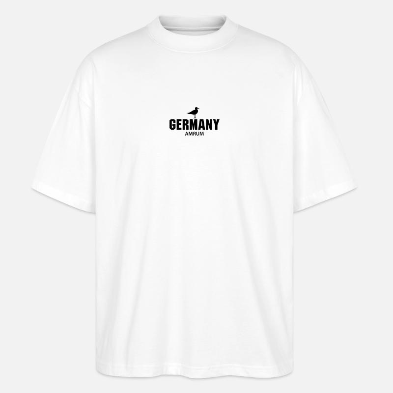 Amrum GERMANY - Stanley/Stella Oversized Unisex Bio T-Shirt Blaster 2.0 - Weiß