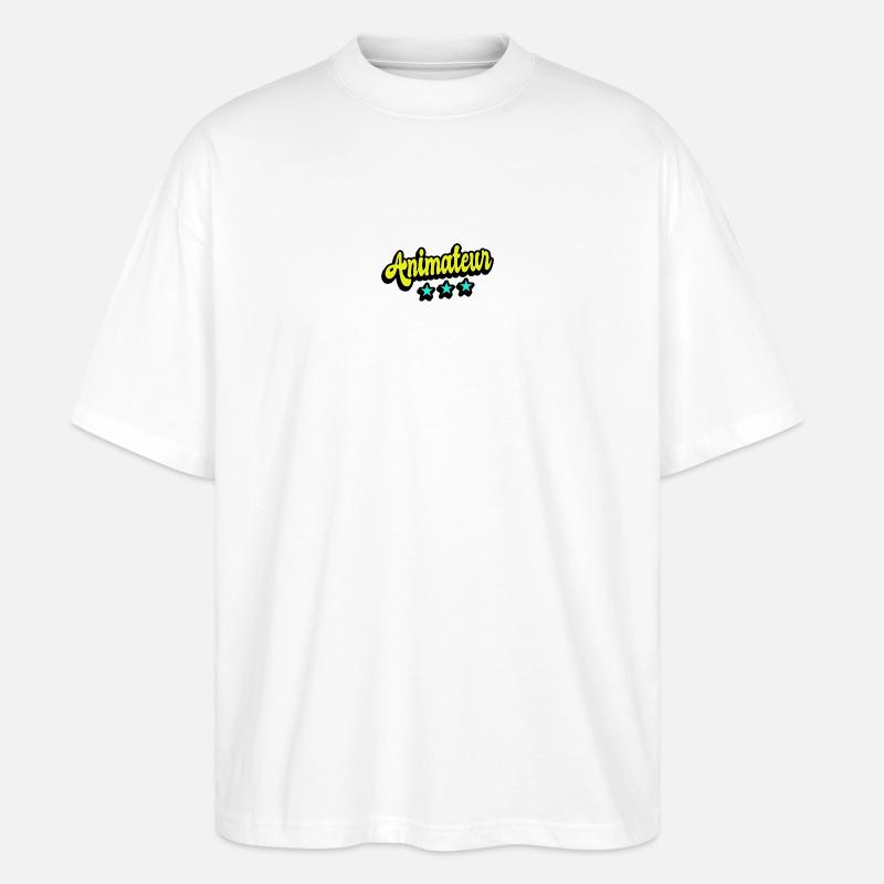 Animateur Design - Stanley/Stella Oversized Unisex Bio T-Shirt Blaster 2.0 - Weiß