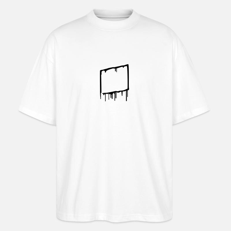graffiti_frame - Stanley/Stella Oversized Unisex Organic T-shirt Blaster 2.0 - white