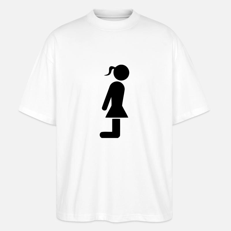 BDSM SUB - Stanley/Stella Oversized Unisex Bio T-Shirt Blaster 2.0 - Weiß