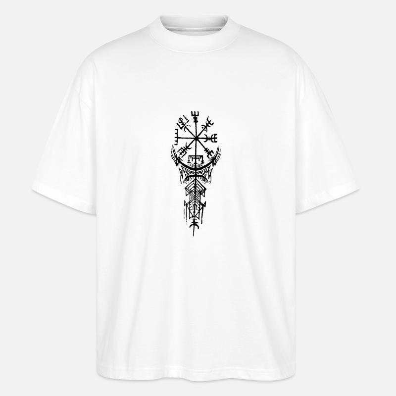 CELTIC PATTERN TATOUAGE2 - Stanley/Stella Oversized Unisex Organic T-shirt Blaster 2.0 - white