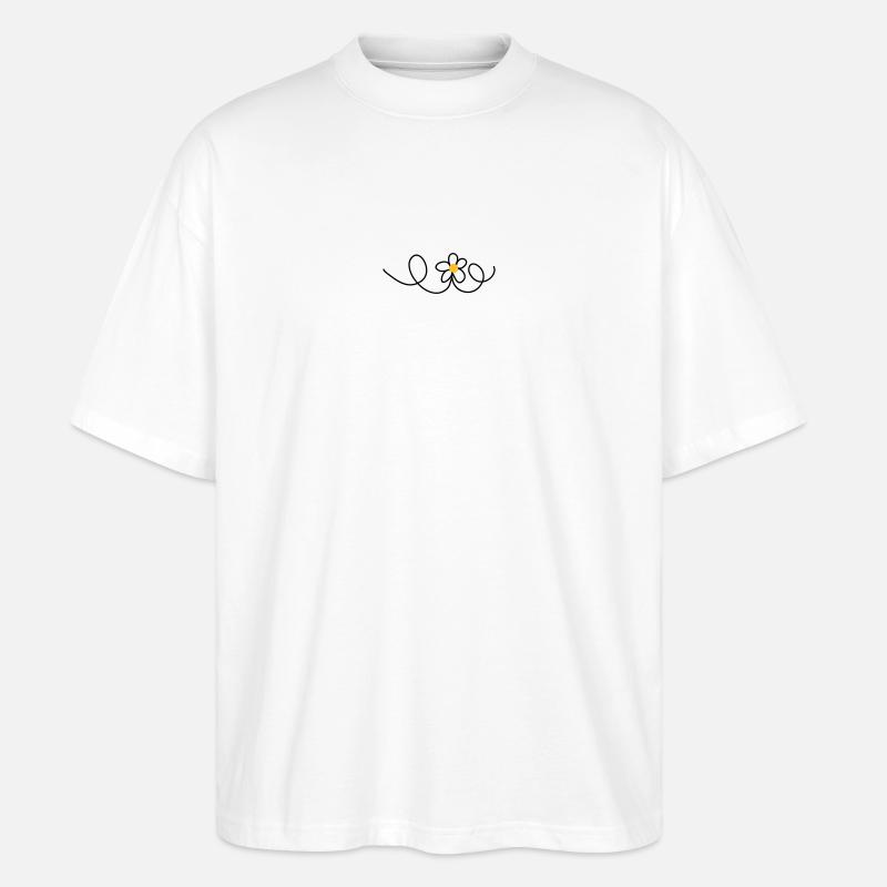 Blume - Stanley/Stella Oversized Unisex Bio T-Shirt Blaster 2.0 - Weiß