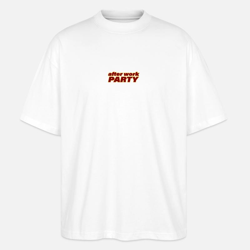 SOIRÉE AFTER WORK - T-shirt bio Blaster 2.0 coupe oversize Stanley/Stella Unisexe - blanc
