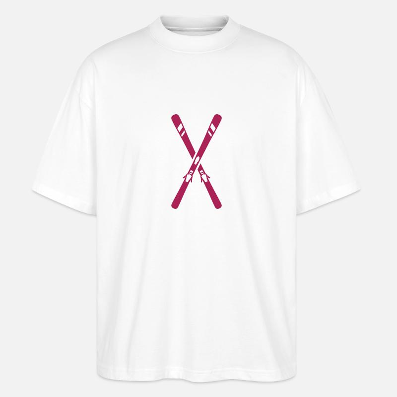 Ski - T-shirt bio Blaster 2.0 coupe oversize Stanley/Stella Unisexe - blanc
