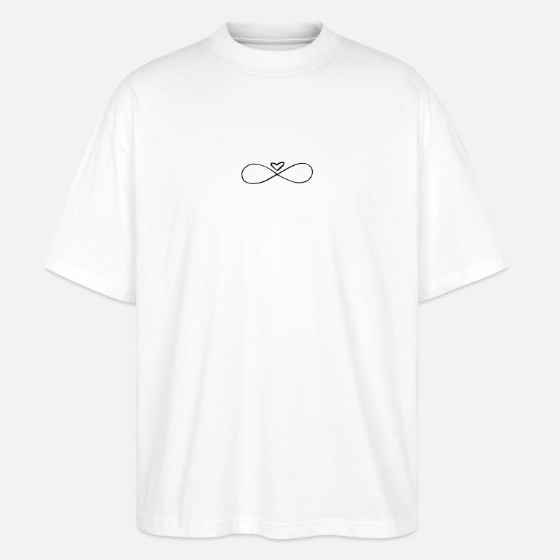 unendlich Liebe - Stanley/Stella Oversized Unisex Bio T-Shirt Blaster 2.0 - Weiß