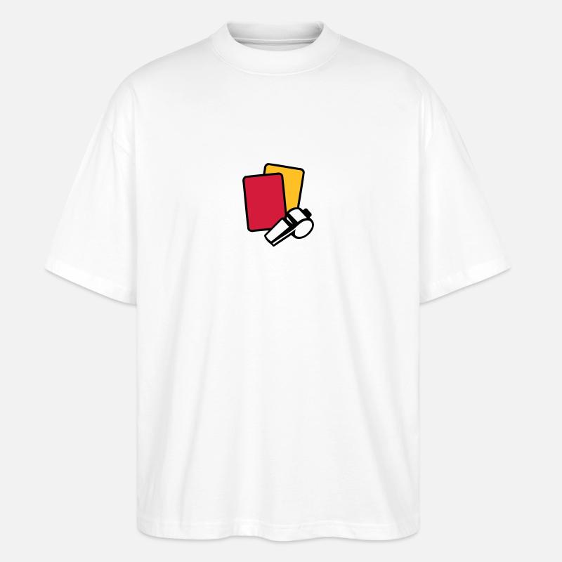 Schiedsrichter - Stanley/Stella Oversized Unisex Bio T-Shirt Blaster 2.0 - Weiß