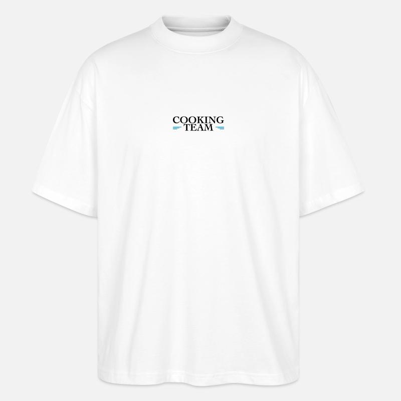 Team Cooking - Stanley/Stella Oversized Unisex Bio T-Shirt Blaster 2.0 - Weiß