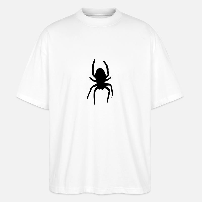 Spinne - Stanley/Stella Oversized Unisex Bio T-Shirt Blaster 2.0 - Weiß