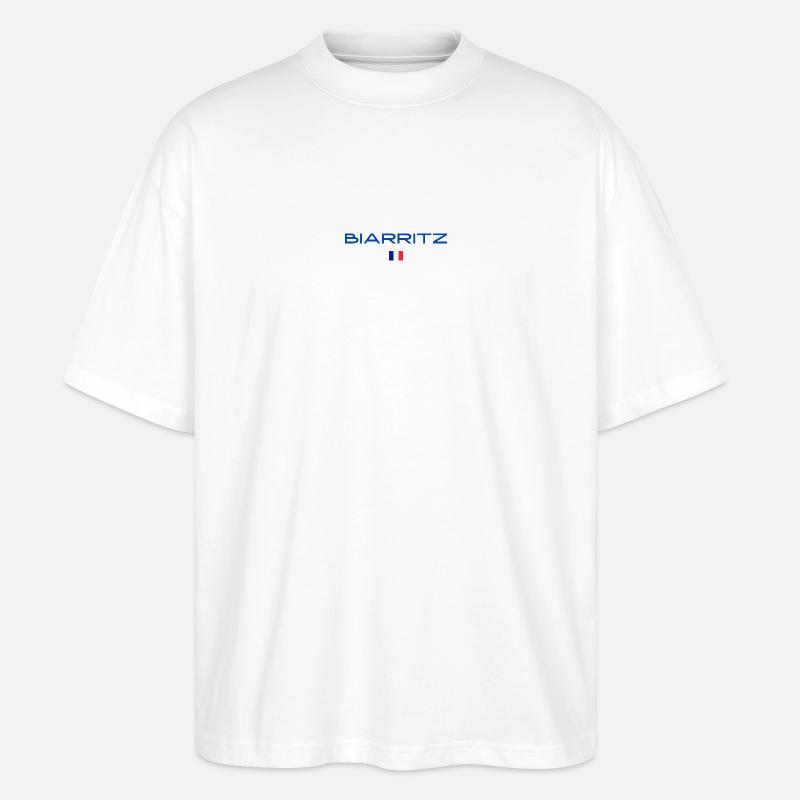 BIARRITZ-FRANKREICH - Stanley/Stella Oversized Unisex Bio T-Shirt Blaster 2.0 - Weiß