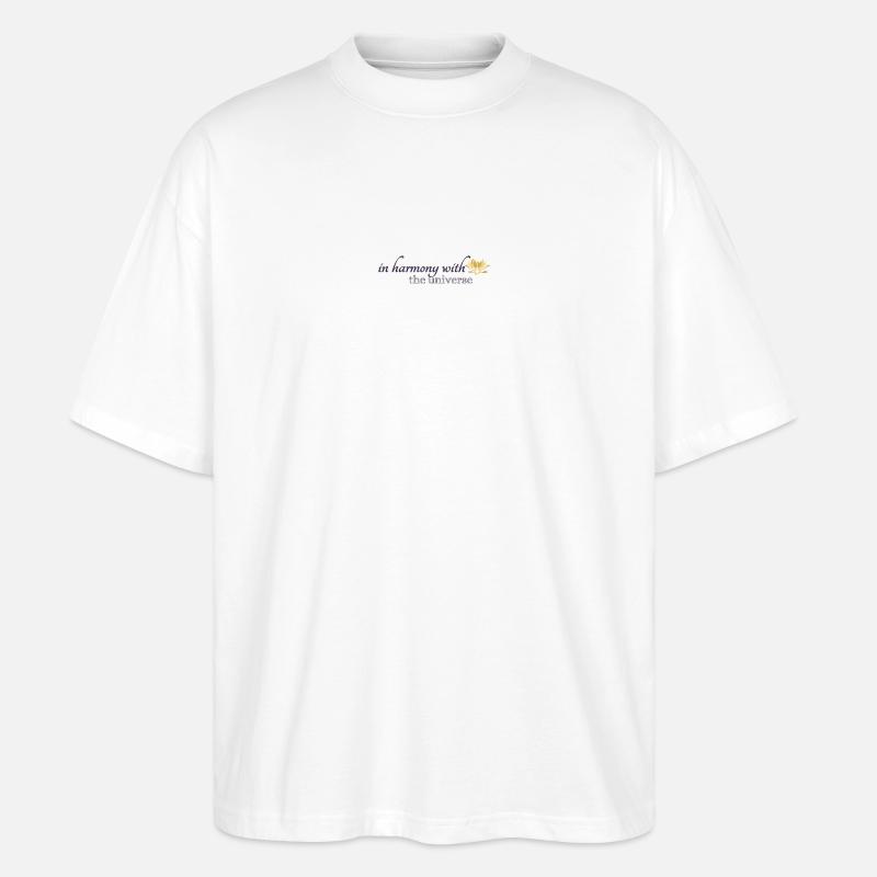 in harmony with the universe - Stanley/Stella Oversized Unisex Bio T-Shirt Blaster 2.0 - Weiß