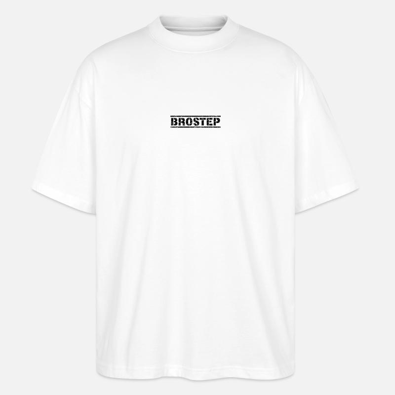 Brostep - T-shirt bio Blaster 2.0 coupe oversize Stanley/Stella Unisexe - blanc