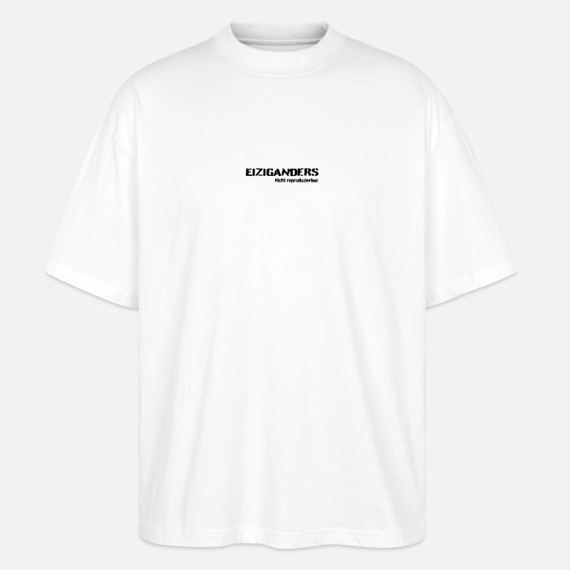 Einziganders - Stanley/Stella Oversized Unisex Bio T-Shirt Blaster 2.0 - Weiß