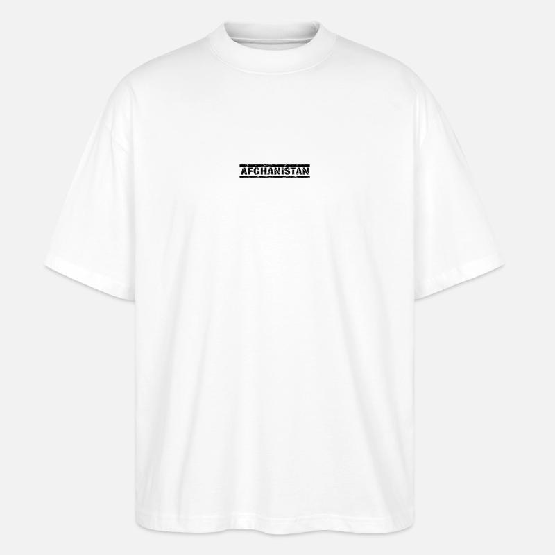 Afghanistan - Stanley/Stella Oversized Unisex Bio T-Shirt Blaster 2.0 - Weiß